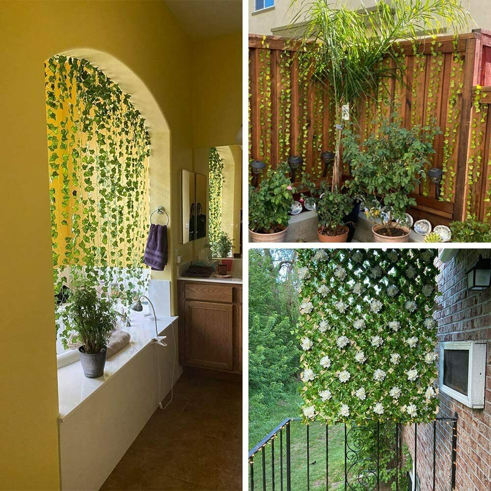 2M Artificial Hanging Plant Fake Vine Ivy Leaf Greenery Garland Wedding Party Decor