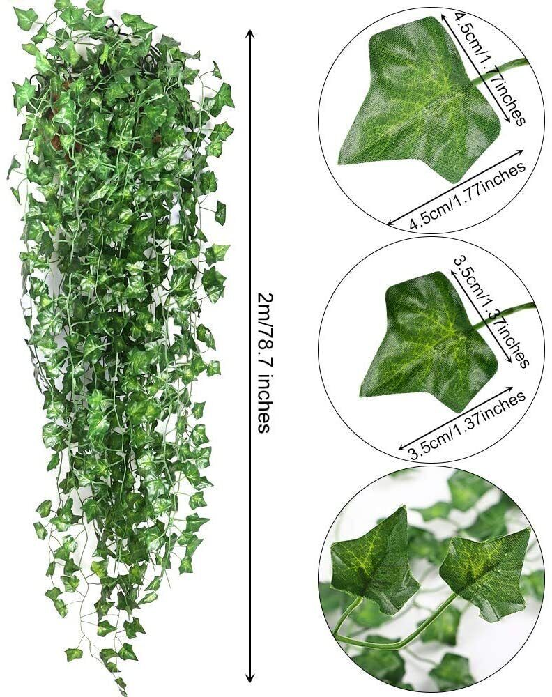 💥5x Artificial Hanging Plant Fake Vine Ivy Leaf Greenery Garland Home Party Decor💥