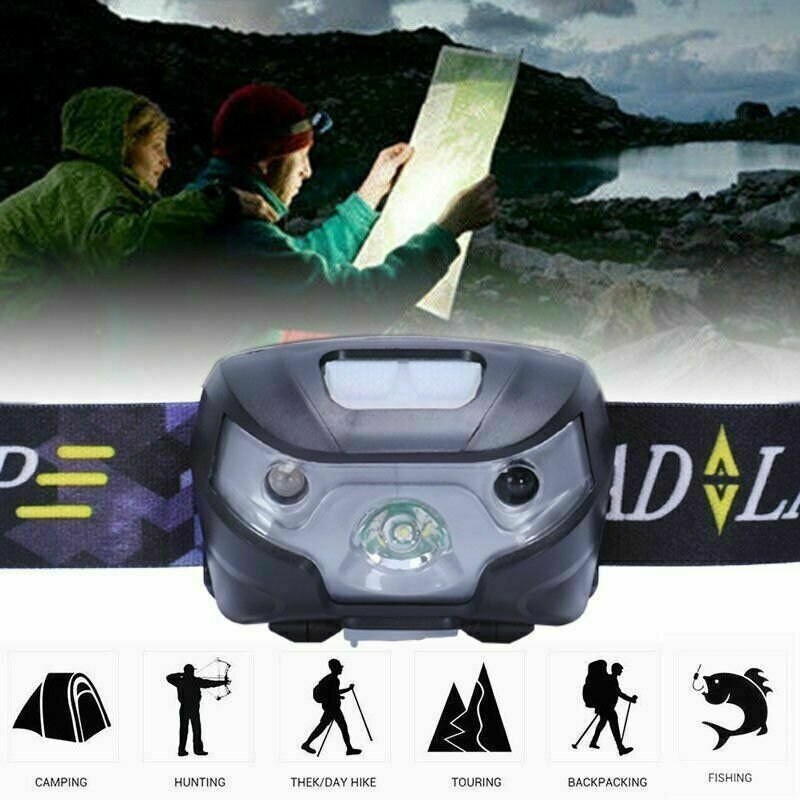 Super Bright Waterproof Head Torch Headlight LED CREE USB Rechargeable Headlamp