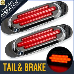 4X 12 24 V LED Truck Lights Red Marker Light Side Rear Outline Trailer Clearance