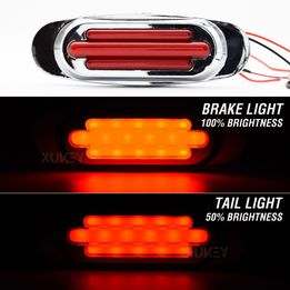 4X 12 24 V LED Truck Lights Red Marker Light Side Rear Outline Trailer Clearance