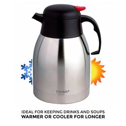 š„Stainless Steel 2L Vacuum Insulated Flask Hot Cold Tea Coffee Dispenser Air Potš„