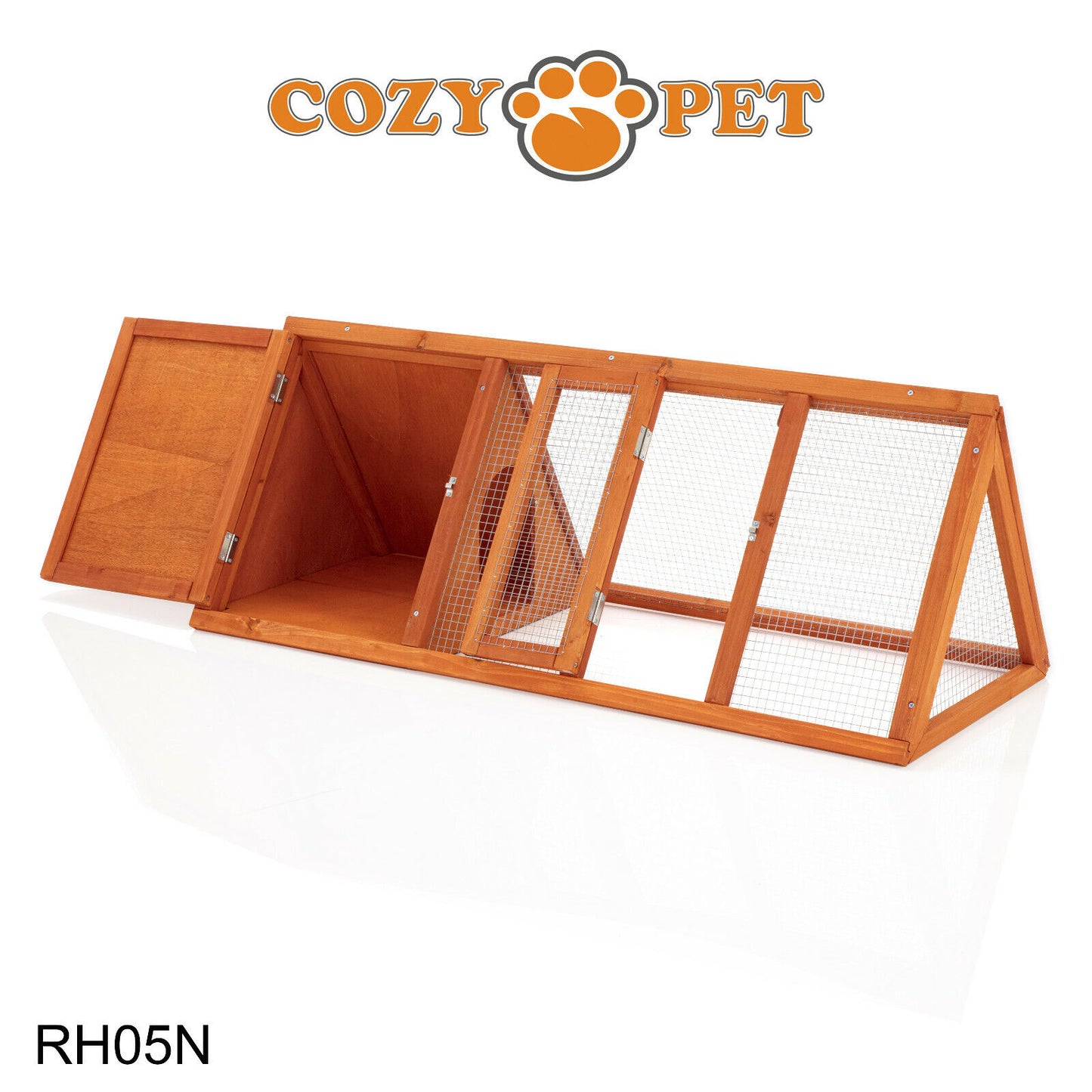 Triangular Rabbit Hutch Pet Natural Guinea Pig Hutches Ferret Runs
