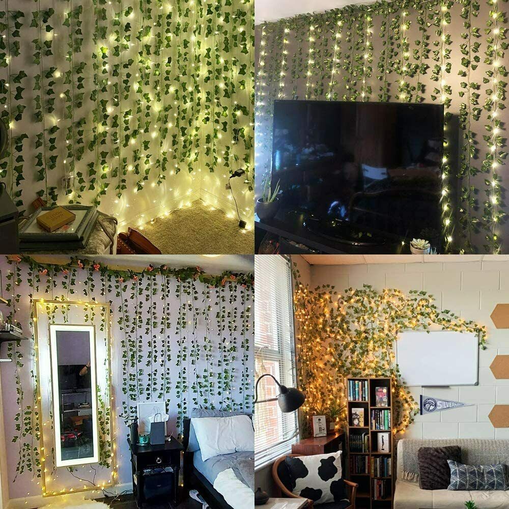 2M Artificial Hanging Plant Fake Vine Ivy Leaf Greenery Garland Wedding Party Decor