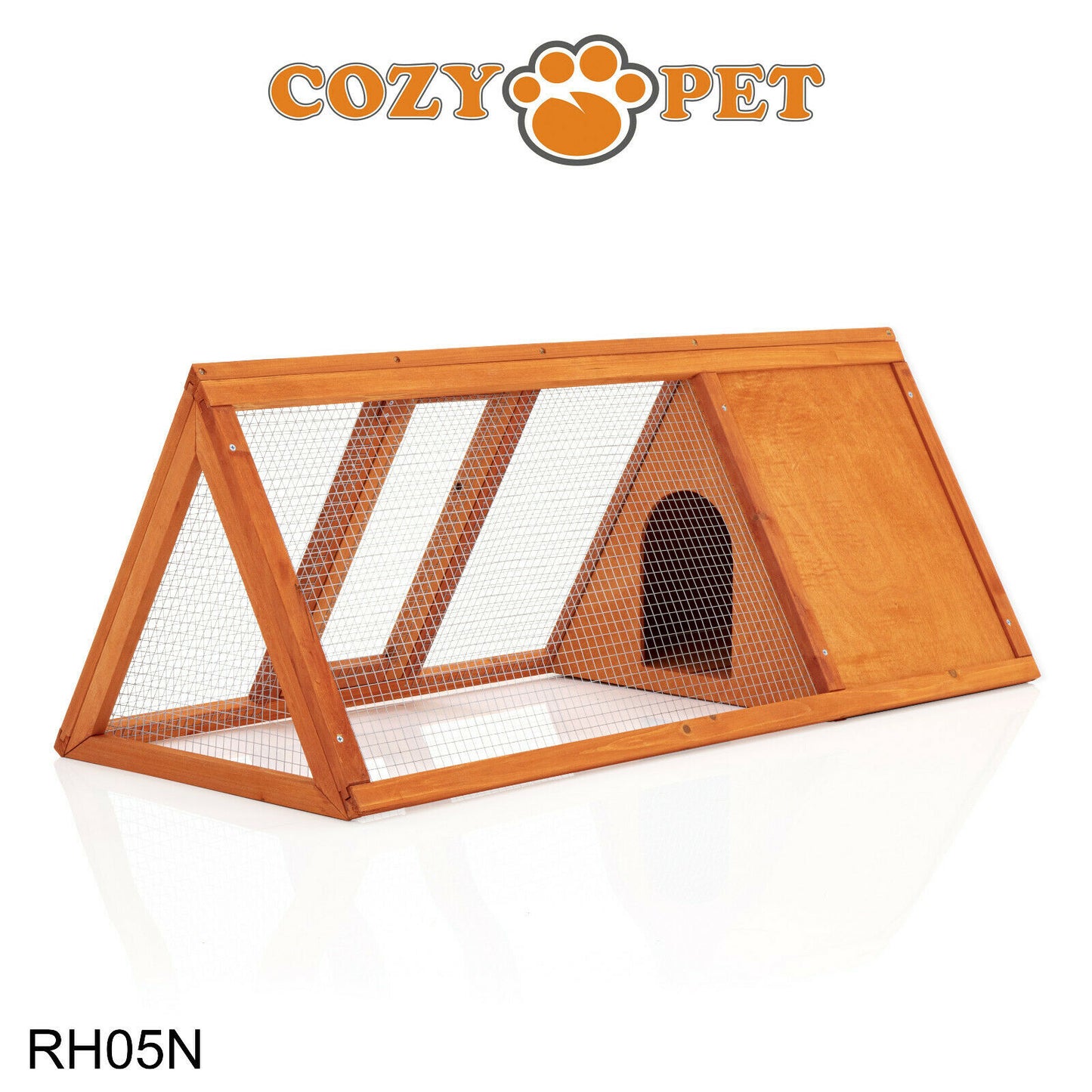 Triangular Rabbit Hutch Pet Natural Guinea Pig Hutches Ferret Runs