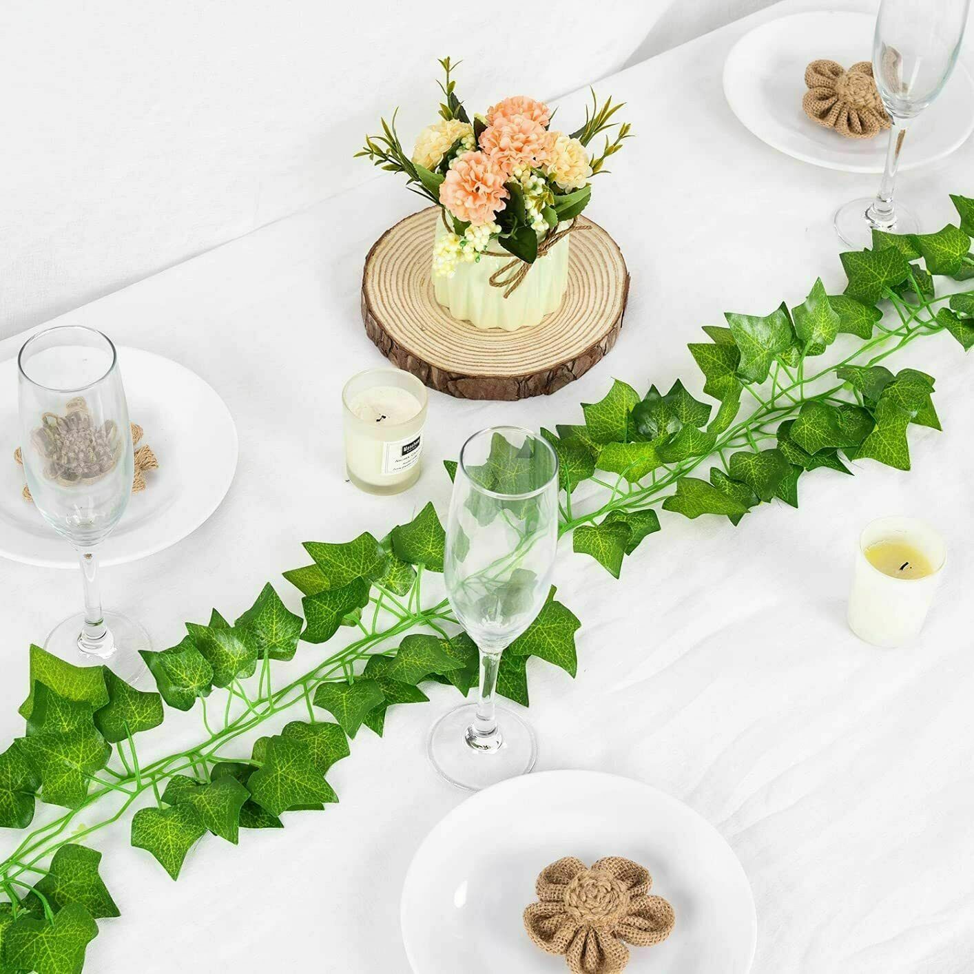 2M Artificial Hanging Plant Fake Vine Ivy Leaf Greenery Garland Wedding Party Decor