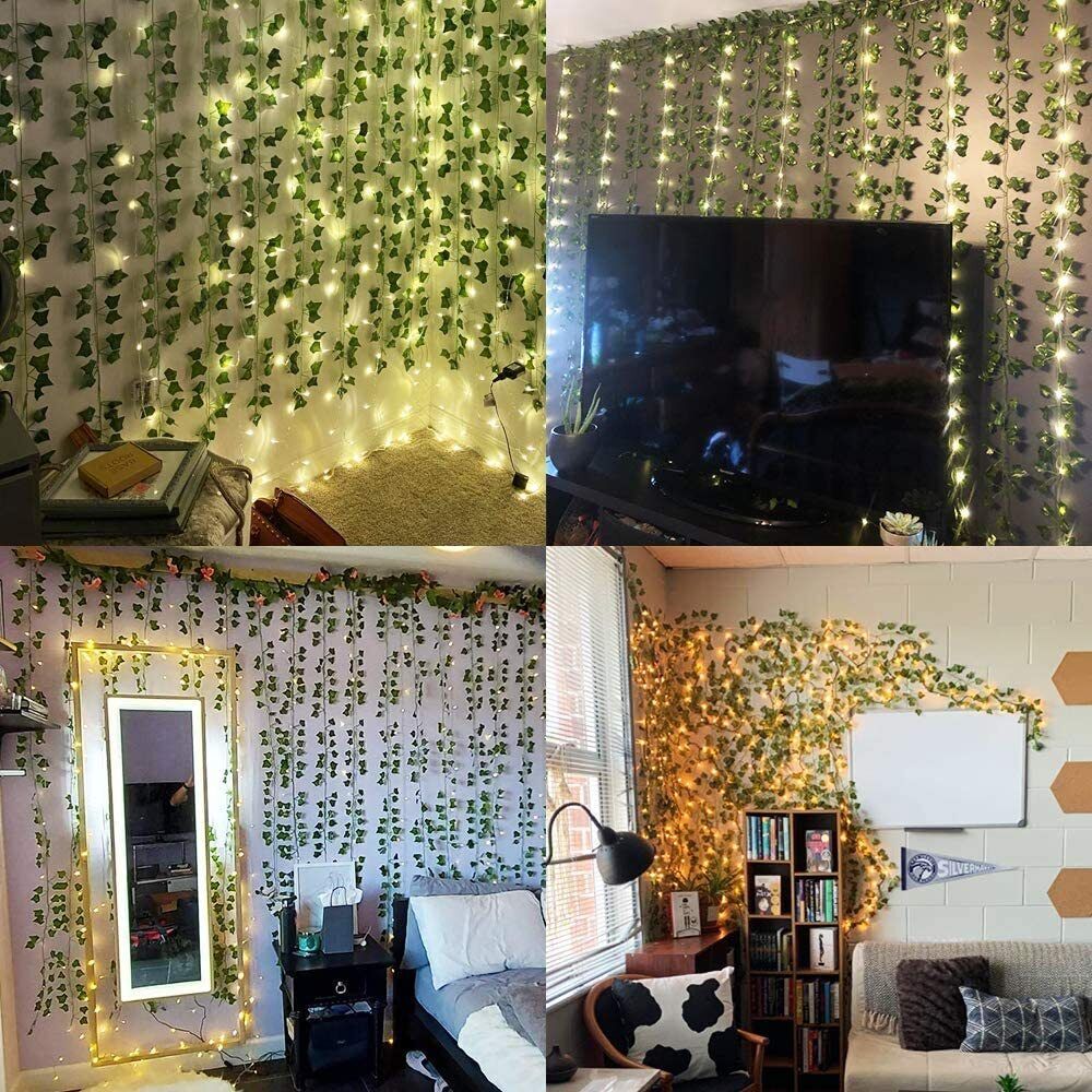 💥5x Artificial Hanging Plant Fake Vine Ivy Leaf Greenery Garland Home Party Decor💥