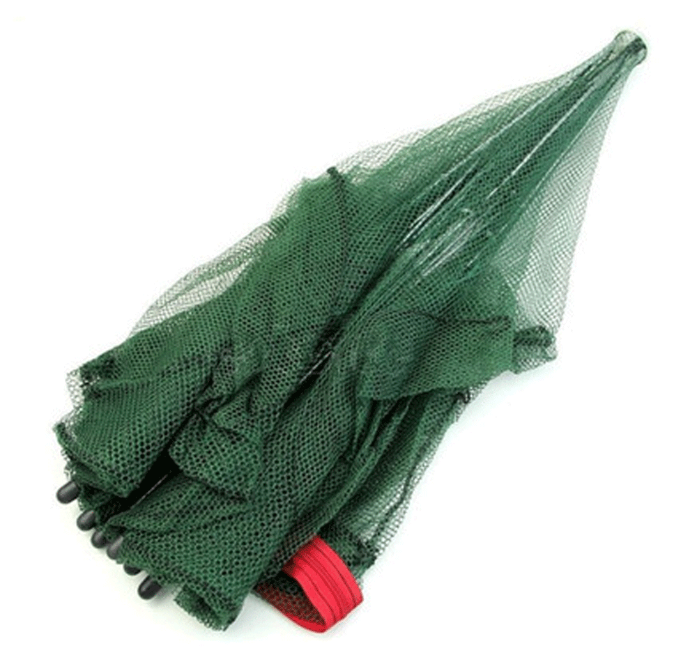 Fishing Net 6 Holes Foldable Shrimp Cast Cage Crab Fish Crayfish Prawn Trap UK
