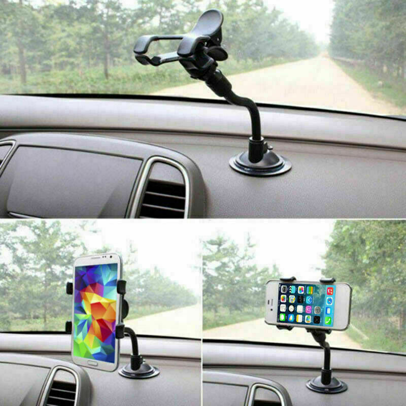 360° Car Windshield Mount Cradle Holder Stand For iPhone Mobile Cell Phone GPS