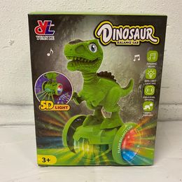 Dinosaur BUMP & GO Stunt Action Car Animal LED LIGHTS MUSIC SOUND TODDLER TOYS GIFT
