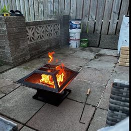 OUTDOOR FIRE PIT GARDEN FIRE PIT CAMPING PATIO HEATER LARGE LOG BURNER BBQ