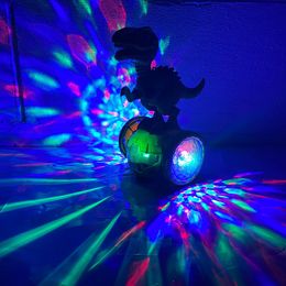 Dinosaur BUMP & GO Stunt Action Car Animal LED LIGHTS MUSIC SOUND TODDLER TOYS GIFT