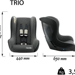 Children Car Seat Trio Group 0/1/2 (0-25kg) - Made in France