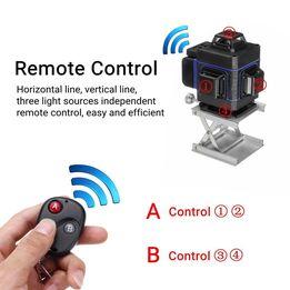 16 Line 4D 360° Rotary Green Laser Level Self Leveling Cross Measure Tool w/ Extra Battery