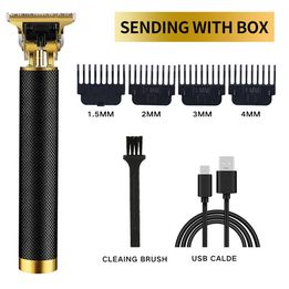 Professional Mens Hair Clippers Trimmers Machine Cordless Beard Electric Shaver