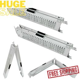 Set of 2 Folding Loading Ramps Heavy Duty 400 kg Max Loading