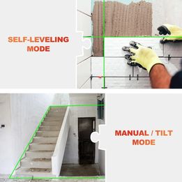 16 Line 4D 360° Rotary Green Laser Level Self Leveling Cross Measure Tool w/ Extra Battery