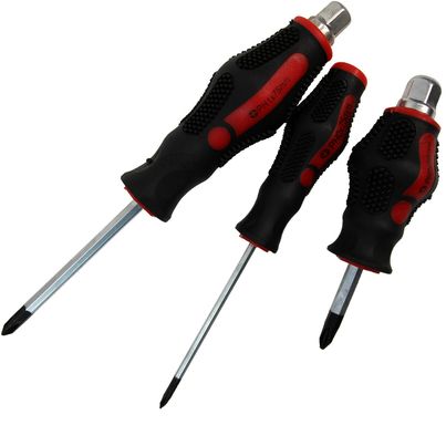 Magnetic Screwdriver Set 12pc Heavy Duty Philips & Flat Head Go Through Drivers