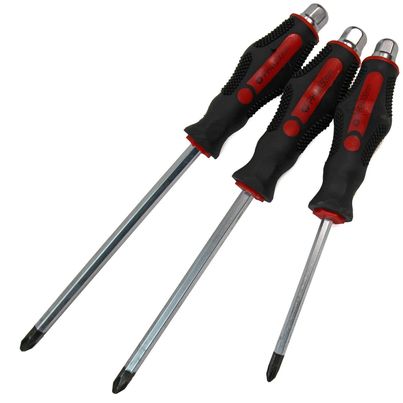 Magnetic Screwdriver Set 12pc Heavy Duty Philips & Flat Head Go Through Drivers