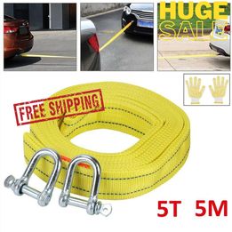 5T 5M Tow Rope Towing Pull Strap Heavy Duty Offroad Recovery Quality Polyester