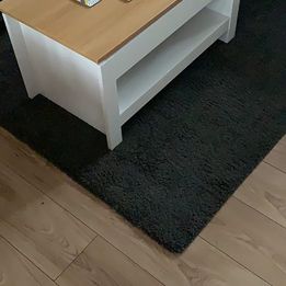 NEW Wooden Modern Coffee Sofa End Table wit Bottom Storage, Oak