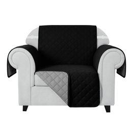 Anti Slip Quilted Sofa Cover Reversible Couch Covers Pet Protector Sofa Throw ( 2 Seater )