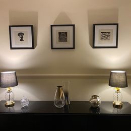 NEW Lamp Modern Gold & Clear Glass Pineapple Touch Table Lamp Ideal Gift Home Decor