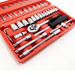 45pc 1/4 Dr Socket Set CRV Steel Torx Star Pozi Phillips Bits + Storage Case