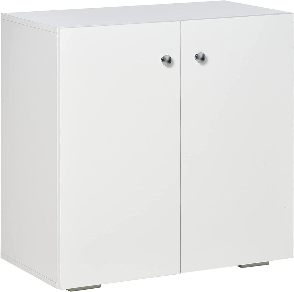 NEW! Storage Cabinet w/Two Shelves Wooden Sideboard Freestanding FREE SHIPPING