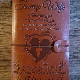 💥Valentines Gifts for Wife from Husband, Leather Journal Valentines Gifts Birthday Gifts 💥