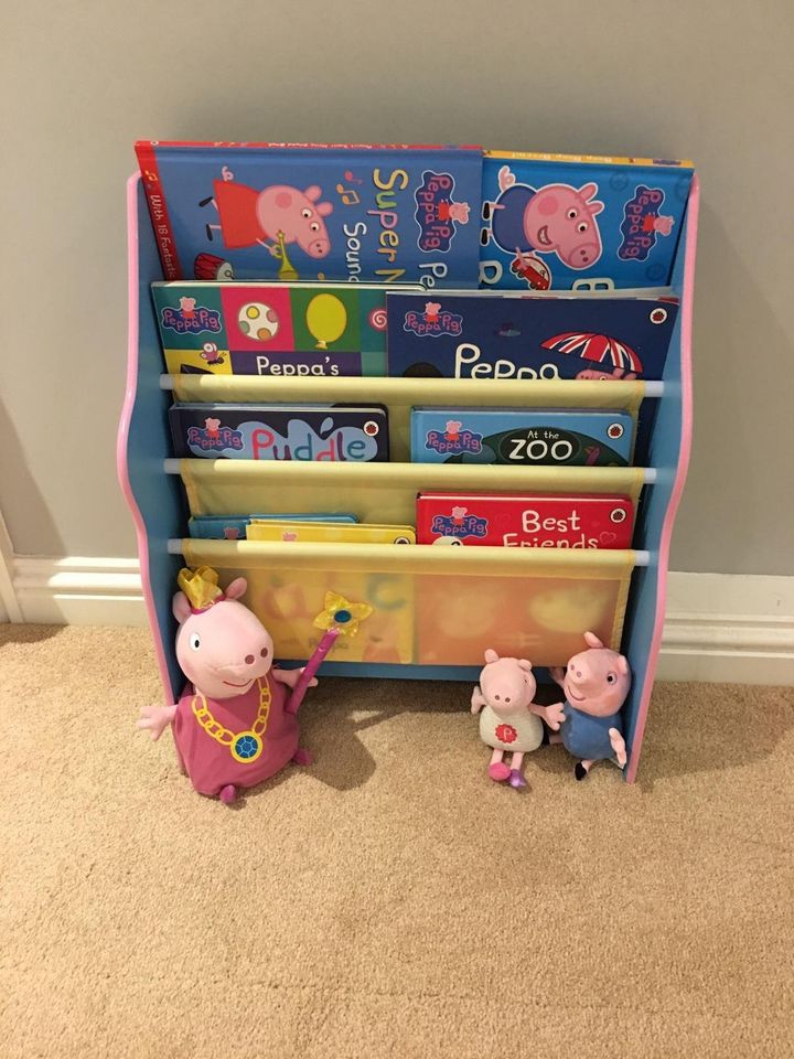 Kids Wooden Sling Bookcase - Bedroom Storage FREE SHIPPING