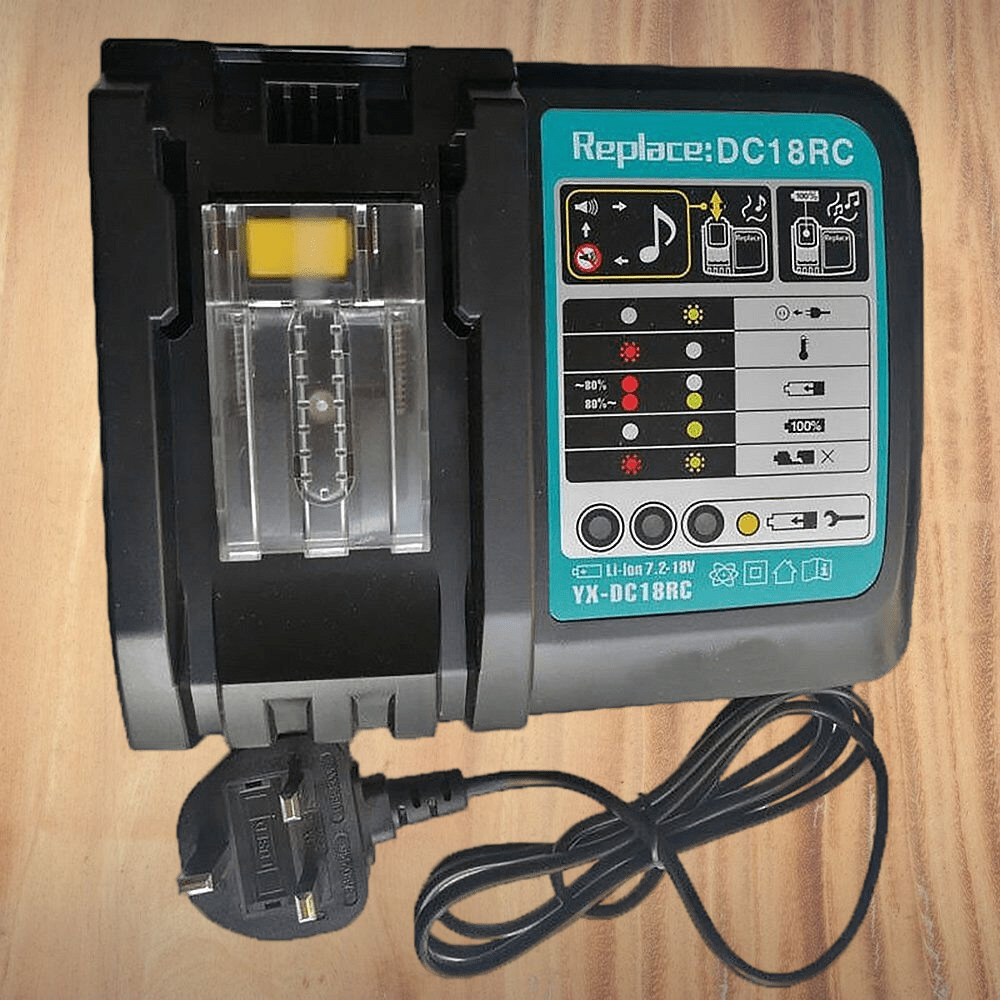 Rapid Battery Charger for Makita BL1830 BL1840 BL1850 BL1860 7.2V-18V 3A UK Plug