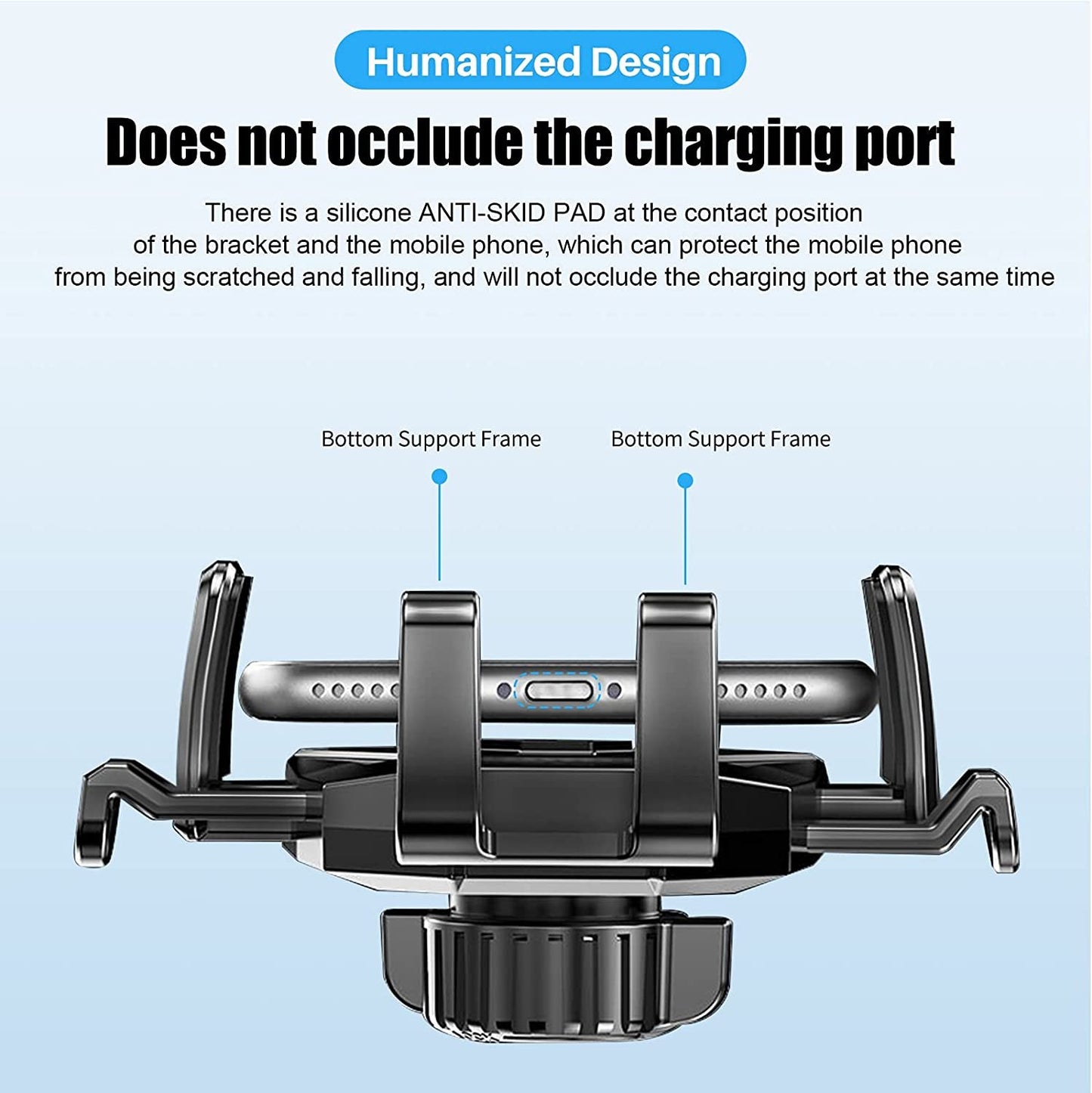 4 in 1 Universal Car Phone Mount Cradle Super Stable for Car Dashboard/Windscreen/Air Vent