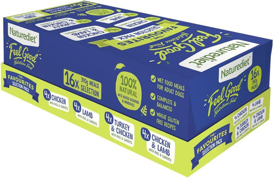 NATUREDIET Feel Good Selection Pack Complete Wet Food, 390g (Pack of 16)