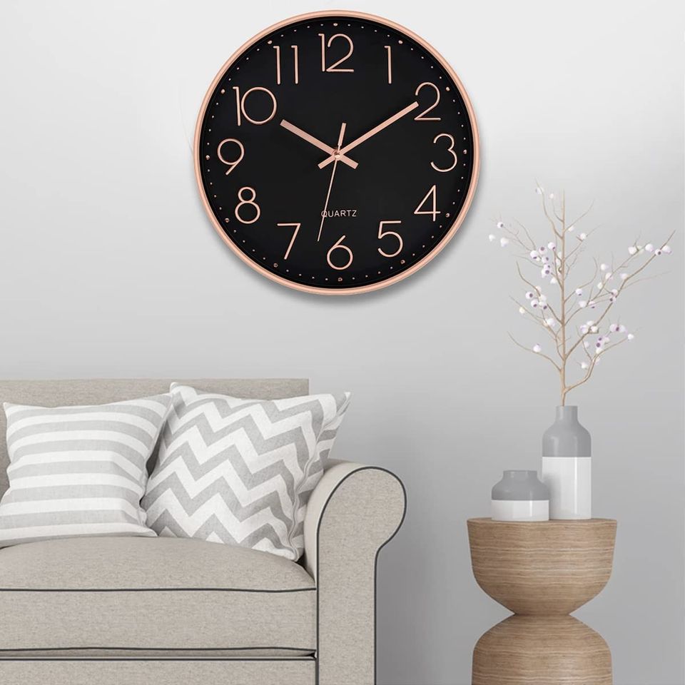 12" Wall Clock Silent & Large Wall Clocks FREE SHIPPING