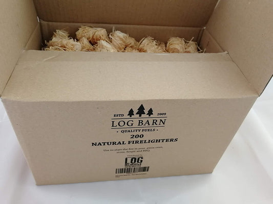 Natural Eco Wood Firelighters - Wood Wool Flame Fire Starters Great for Lighting Fires in Stove