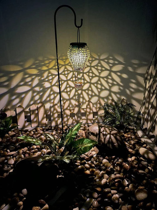 Solar Hot Air Balloon Lights Garden Ornaments Outdoor