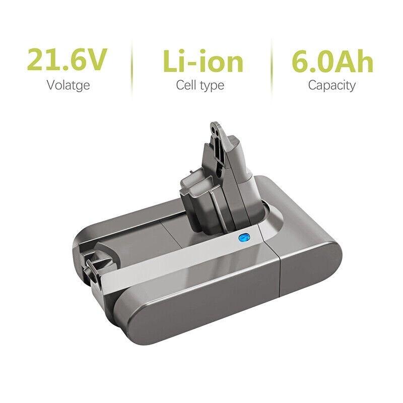 6Ah Replace Battery for Dyson V6 Animal DC58 DC59 DC62 SV03 SV05 SV06 965874-02