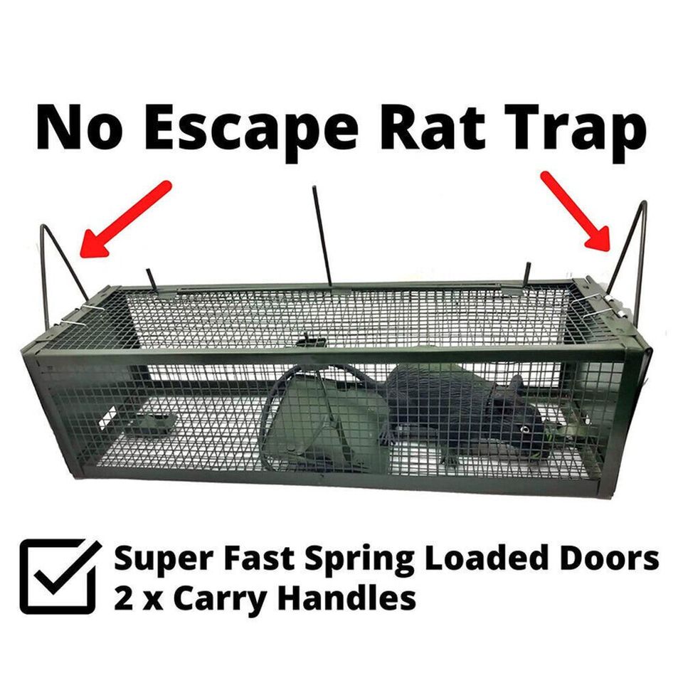 Heavy Duty Rat Squirrel Trap Metal Live Pest Catchers