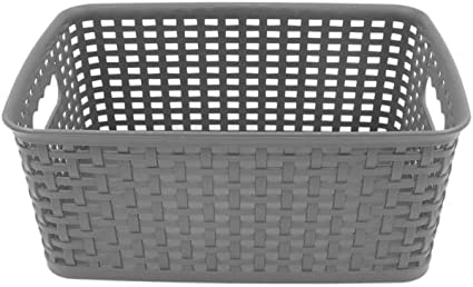 SALE! 6 Pack Plastic Storage Baskets - Small Organizer Boxes for Kitchen Bathroom