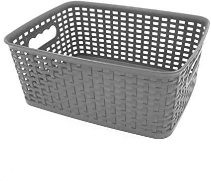 SALE! 6 Pack Plastic Storage Baskets - Small Organizer Boxes for Kitchen Bathroom