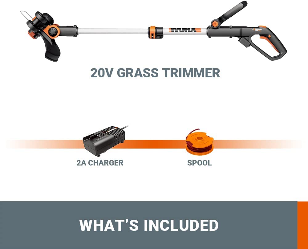 WORX 18V (20V Max) Cordless Grass Trimmer, Strimmer's, Line Strimmer Edge Cutter (Tool only)