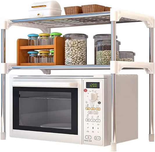 💥SALE💥2 Tier Microwave Shelf Stand, Multifunctional Microwave Ovens Countertop