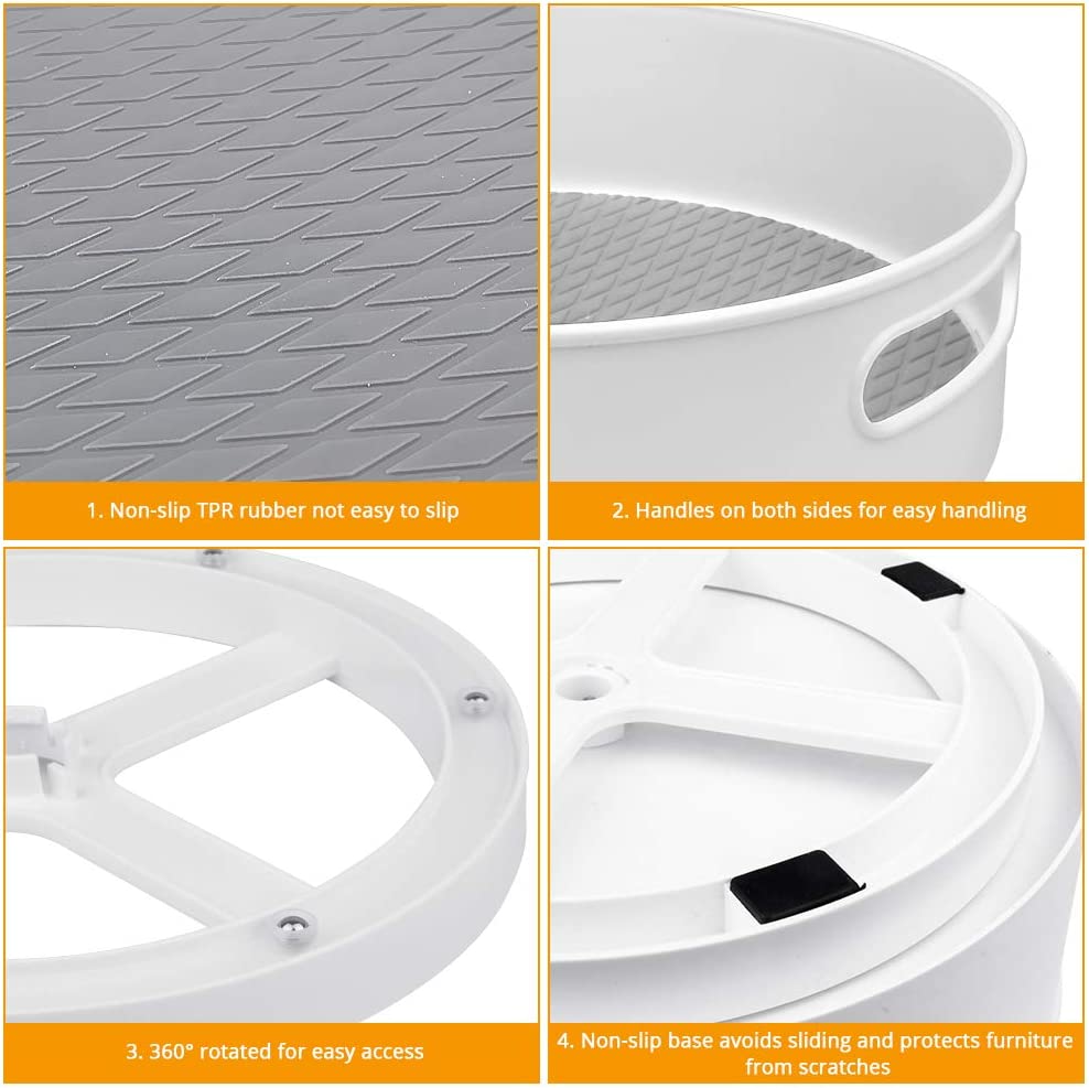 💥SALE💥9" Turntable Cupboard Organizer, Multi-Functional Spice Rack Revolving Condiment Holder