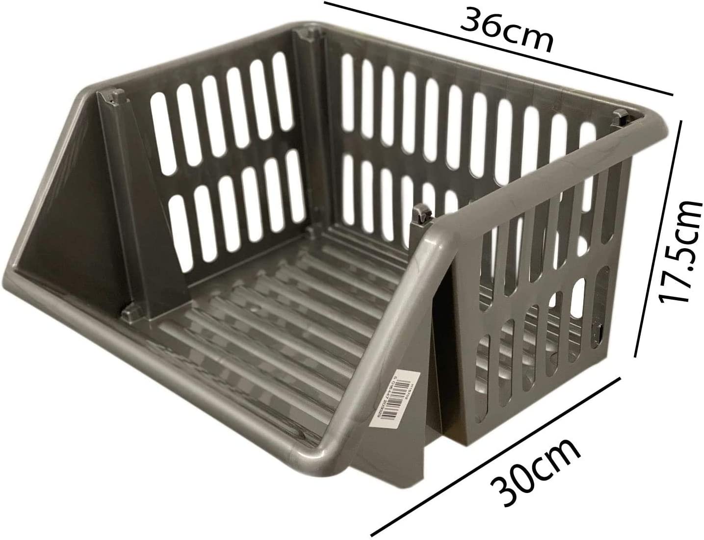 4 Tier Large Stacking Baskets Storage Vegetables Rack Plastic Stackers FREE SHIPPING