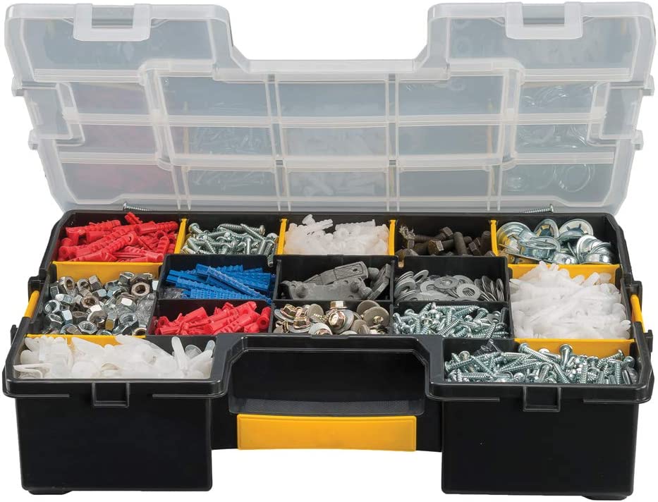 4 Pack Stanley Sortmaster Pro Tool Organiser Screws Nails Storage Case Box