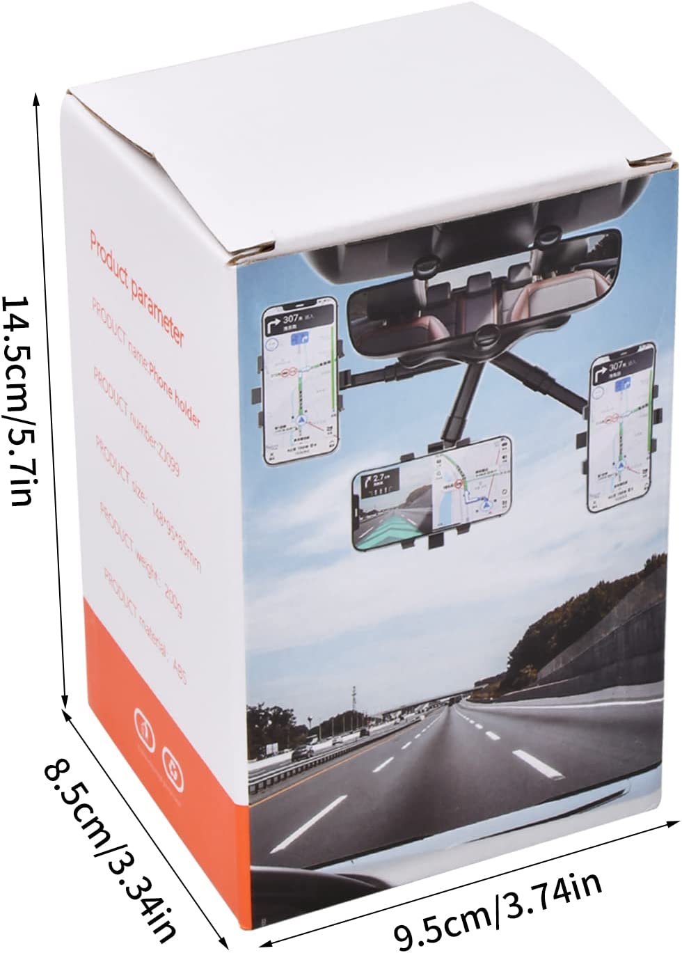 💥SALE💥Adjustable Universal Car Rearview Mirror Phone Holder, 360°Rotatable and Retractable