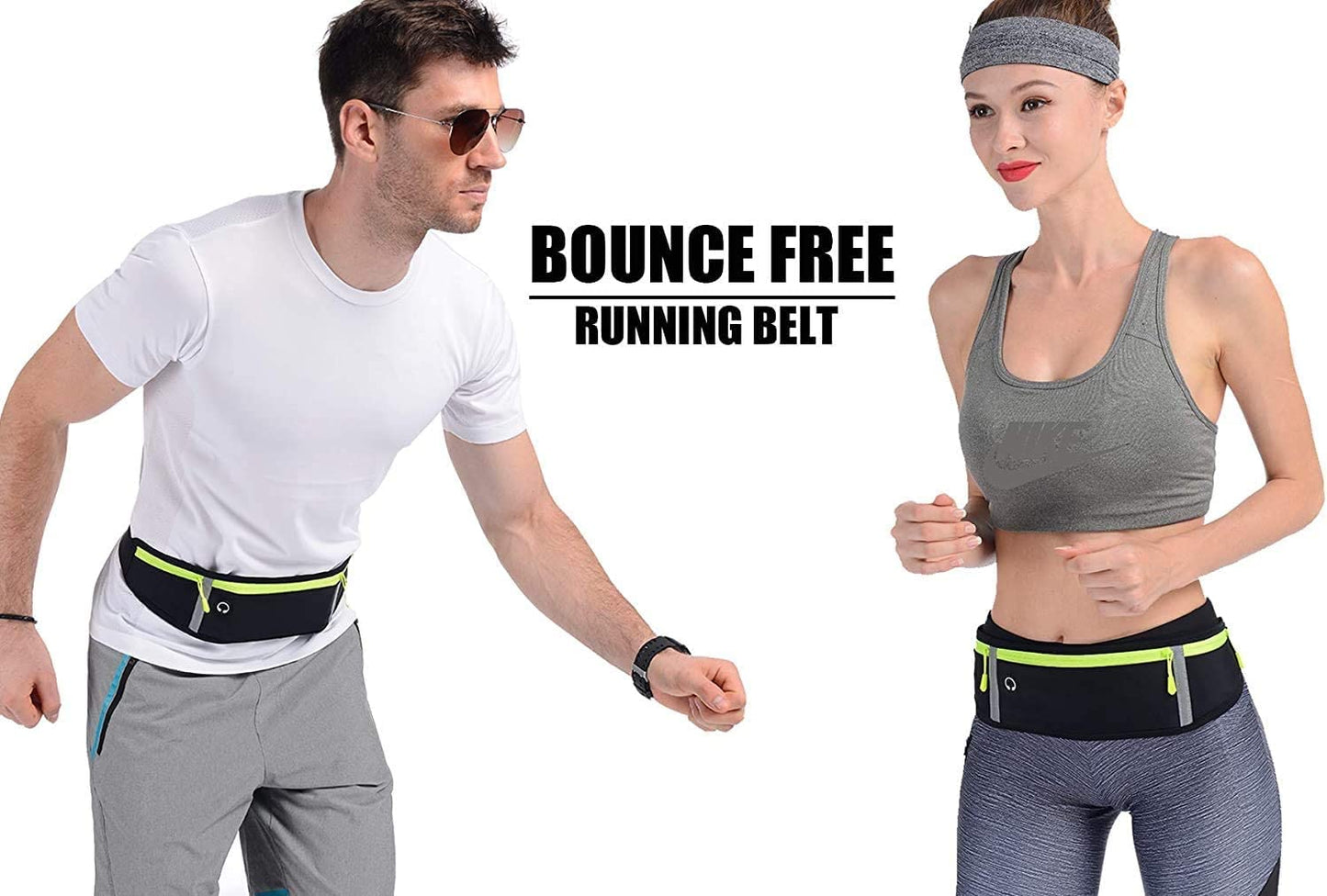 Comfortable More Soft Adjustable Running Belt with Reflective Strip That Fit All Phone and All Waist Sizes