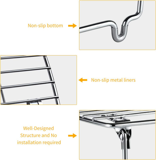 š„SALEš„Kitchen Cabinet Shelf Organizer, Expandable & Stackable Cupboard Storage Spice Rack