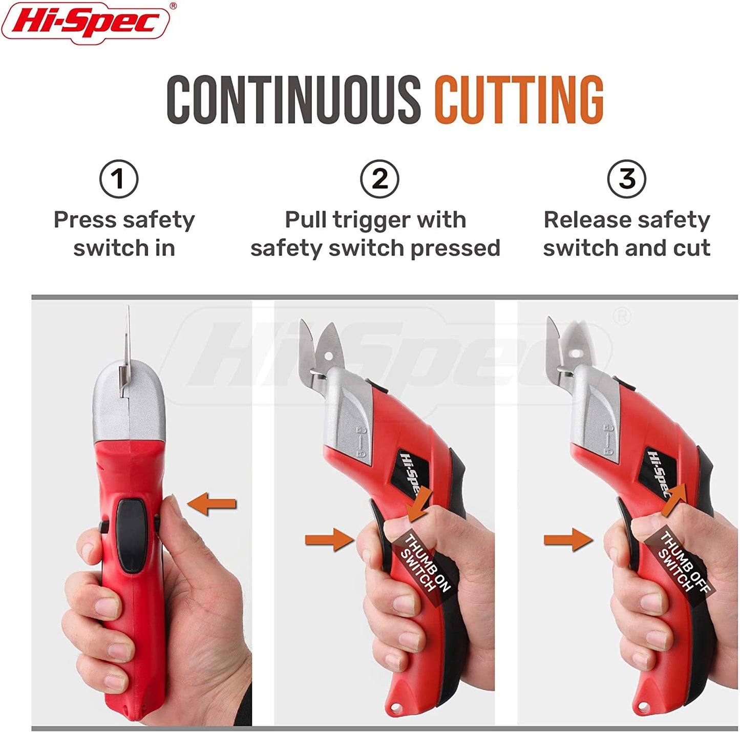 3 Piece 3.6V Cordless Electric Power Scissors. Rapid Fabric & Paper Rechargeable Cutters